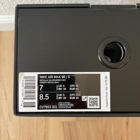 Supreme x Nike Air Max 96 - Women's sz 8.5 - Picture 4 of 7